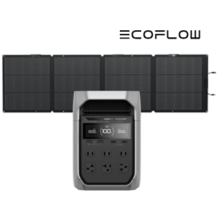 ポータブル電源 DELTA 3 Plus 160W両面ソーラーパネルGen2付き